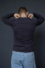 Men's Basic Long Sleeve Graphite T-Shirt Reload 8031435 photo №4