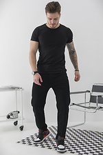 Чоловічі джинси Regular Fit чорного кольору Without 8049435 фото №4