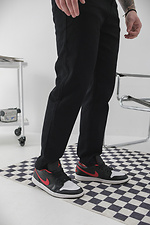 Чоловічі джинси Regular Fit чорного кольору Without 8049435 фото №5