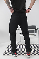Чоловічі джинси Regular Fit чорного кольору Without 8049435 фото №8