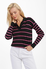 Women's loose jumper with turn-down collar  4038436 photo №1