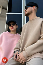Men's insulated sweatshirt in beige Reload 8031436 photo №4