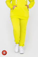 Утепленные штаны на манжетах желтого цвета Garne 3041438 фото №1