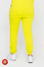 Утеплені штани на манжетах жовтого кольору. Garne 3041438 фото №4