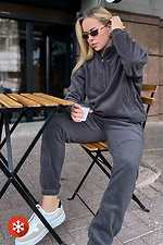 Insulated women's sweater in graphite color Reload 8031438 photo №3