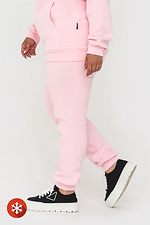 Утепленные штаны на манжетах розового цвета Garne 3041440 фото №3