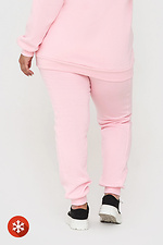 Утепленные штаны на манжетах розового цвета Garne 3041440 фото №4