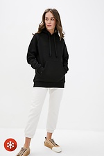Black oversized SKILL fleece sweatshirt Garne 3037441 photo №2