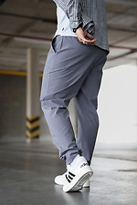 Herren Sporthose Sommerhose aus Baumwolle Regenhose TENCEL Hose Jogger Straight Grau Teamv 8034441 Foto №6