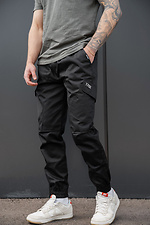 Herren-Strick-Cargohose ohne Bayraktar 27 Schwarz Without 8056441 Foto №1