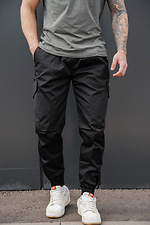 Herren-Strick-Cargohose ohne Bayraktar 27 Schwarz Without 8056441 Foto №2
