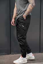 Herren-Strick-Cargohose ohne Bayraktar 27 Schwarz Without 8056441 Foto №5