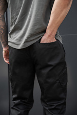 Herren-Strick-Cargohose ohne Bayraktar 27 Schwarz Without 8056441 Foto №8
