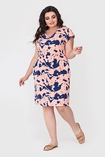 Літня трикотажна сукня TATA з відрізною спідницею та спущеним плечем Garne 3040442 фото №1