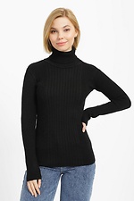 Black knitted turtleneck with high neck  4038442 photo №1