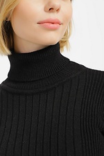 Black knitted turtleneck with high neck  4038442 photo №4