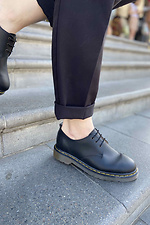 Damen-Leder-Oxford-Schuhe aus echtem Leder  4205442 Foto №2