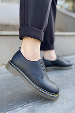 Damen-Leder-Oxford-Schuhe aus echtem Leder  4205442 Foto №3