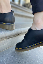 Damen-Leder-Oxford-Schuhe aus echtem Leder  4205442 Foto №4