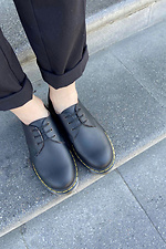Женские кожаные туфли оксфорды из натуральной кожи  4205442 фото №6