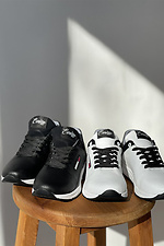 Children's white leather sneakers for every day  8018442 photo №4