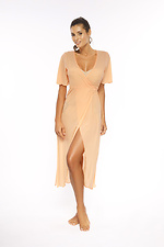 Lange beige Strandtunika mit Schlitzen Marko 4024443 Foto №2