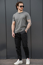 Herren-Strick-Jogginghose Ohne Bayraktar 27 Schwarz Without 8056443 Foto №2