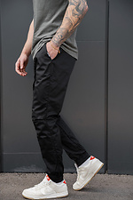 Herren-Strick-Jogginghose Ohne Bayraktar 27 Schwarz Without 8056443 Foto №4