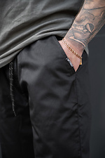 Herren-Strick-Jogginghose Ohne Bayraktar 27 Schwarz Without 8056443 Foto №7