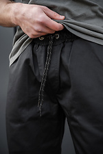 Herren-Strick-Jogginghose Ohne Bayraktar 27 Schwarz Without 8056443 Foto №8