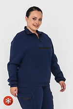 Insulated blue zipper jacket Garne 3041445 photo №3