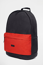 Miejski plecak młodzieżowy w kolorze czarnym z czerwoną kieszonką GARD 8011446 zdjęcie №1