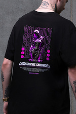 Men's Oversized T-Shirt With Calomity Black Print Without 8049446 photo №2