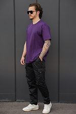 Herren-Baumwoll-Oversize-T-Shirt Ohne Greatest Lila Without 8056447 Foto №2