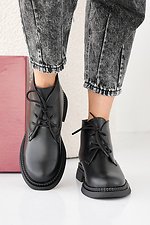 Black winter leather women's boots 2505448 photo №6
