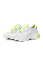 Plateau-Sneaker aus weißem Leder für Damen  4205448 Foto №1