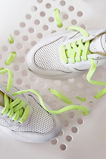 Жіночі шкіряні кросівки білі на платформі  4205448 фото №7