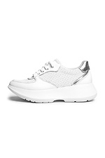 Plateau-Sneaker aus weißem Leder für Damen  4205449 Foto №5
