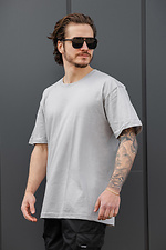 Herren-Baumwoll-Oversize-T-Shirt Ohne Greatest Hellgrau Without 8056449 Foto №1