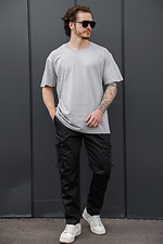 Herren-Baumwoll-Oversize-T-Shirt Ohne Greatest Hellgrau Without 8056449 Foto №2
