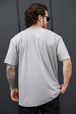 Herren-Baumwoll-Oversize-T-Shirt Ohne Greatest Hellgrau Without 8056449 Foto №4