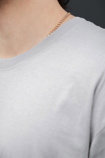 Herren-Baumwoll-Oversize-T-Shirt Ohne Greatest Hellgrau Without 8056449 Foto №5