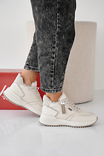 Damen-Wintersneaker aus Milchleder 2505450 Foto №7