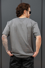 Herren-Baumwoll-Oversize-T-Shirt Ohne Greatest Dunkelgrau Without 8056451 Foto №2