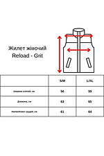 Women's Grit vest in black color Reload 8031452 photo №9