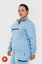 Insulated blue zipper jacket Garne 3041453 photo №3