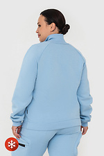 Insulated blue zipper jacket Garne 3041453 photo №4