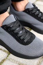 Gray mesh summer sneakers  8019453 photo №8