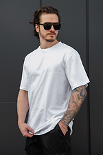 Herren-Baumwoll-Oversize-T-Shirt Ohne Greatest Weiß Without 8056453 Foto №2