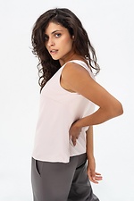 Top made of ELIZZA soft with wide straps in powdery color Garne 3041455 photo №3